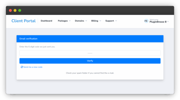 Email Login Token for ClientExec